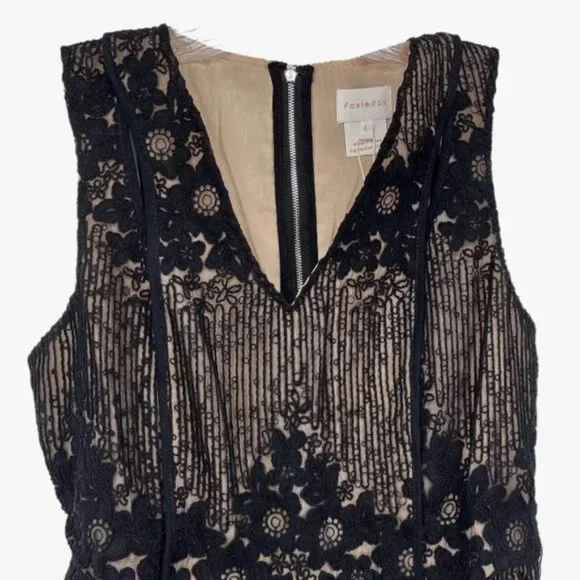 Foxiedox Asha Embroidered Lace A-Line Dress NWT Sz L - Picture 7 of 12